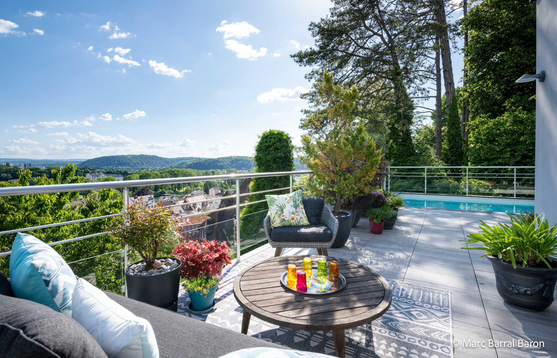 Terrasse · Vue panoramique 180°