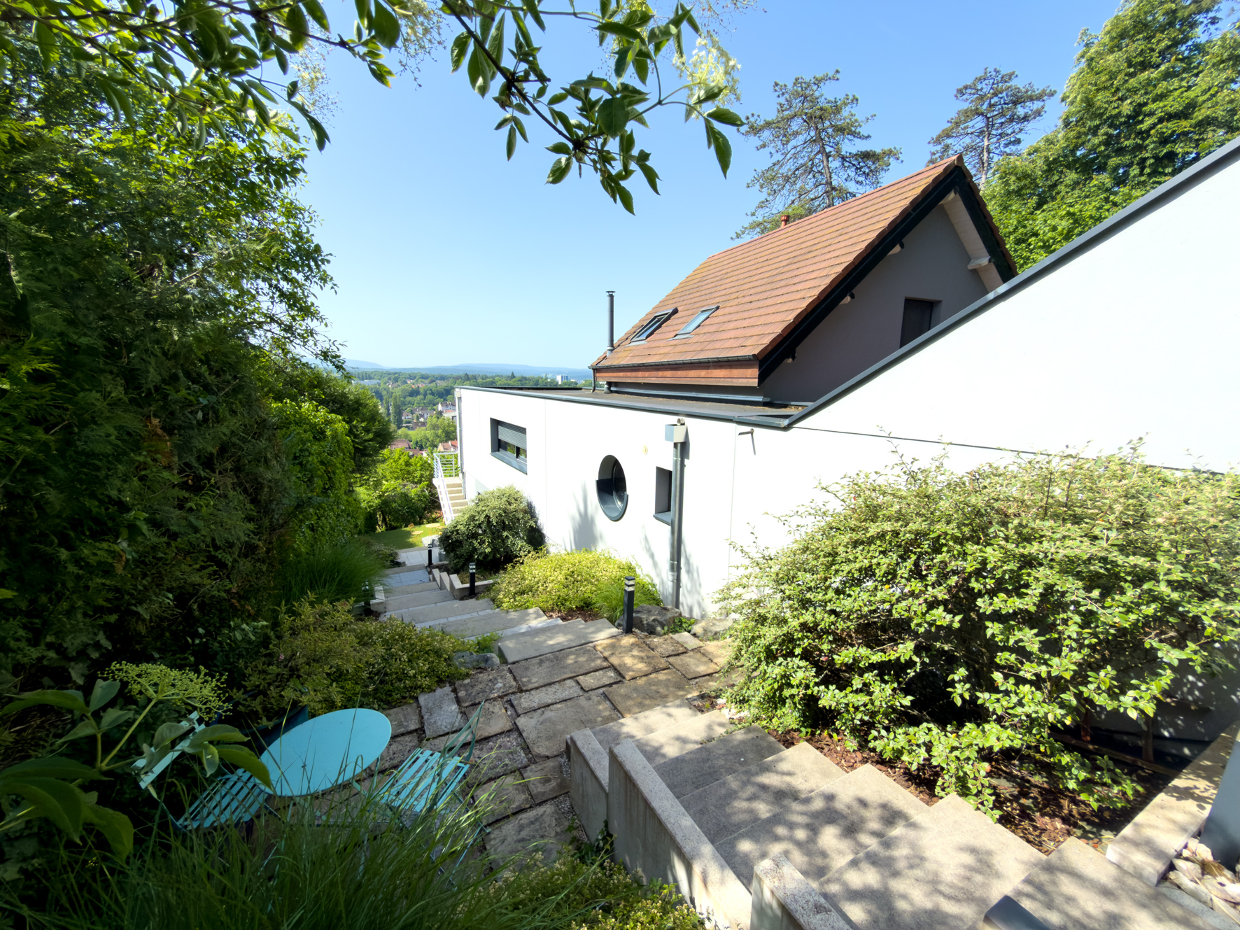 Façade est · Terrasse étagée